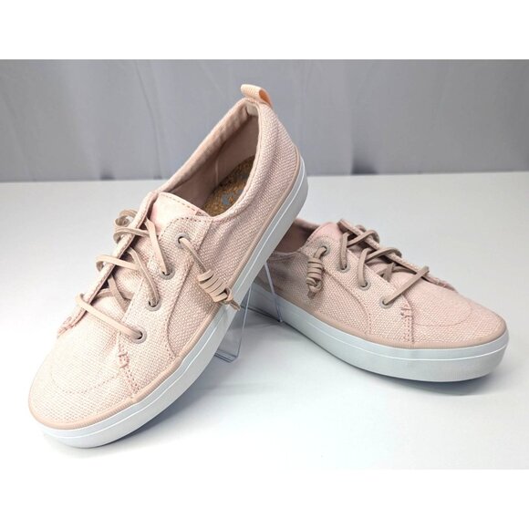 Sperry Crest Vibe Baja Lace Up Slip On Sneaker Pink NWOT Sz 6.5 Womens - Picture 1 of 6